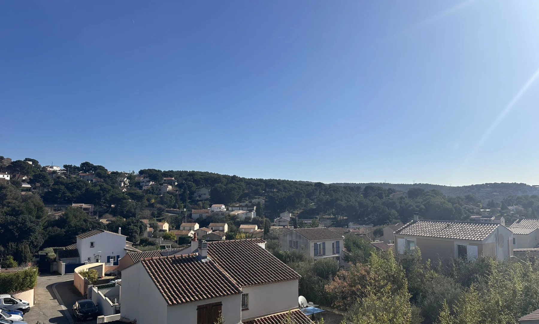 Appartement T3 Marseille vue dégagée - Panorama depuis balcon